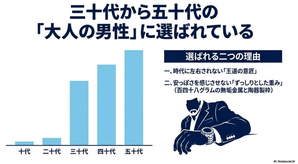 王道の意匠と無垢金属の重みで幅広い年齢層に支持される時計の魅力