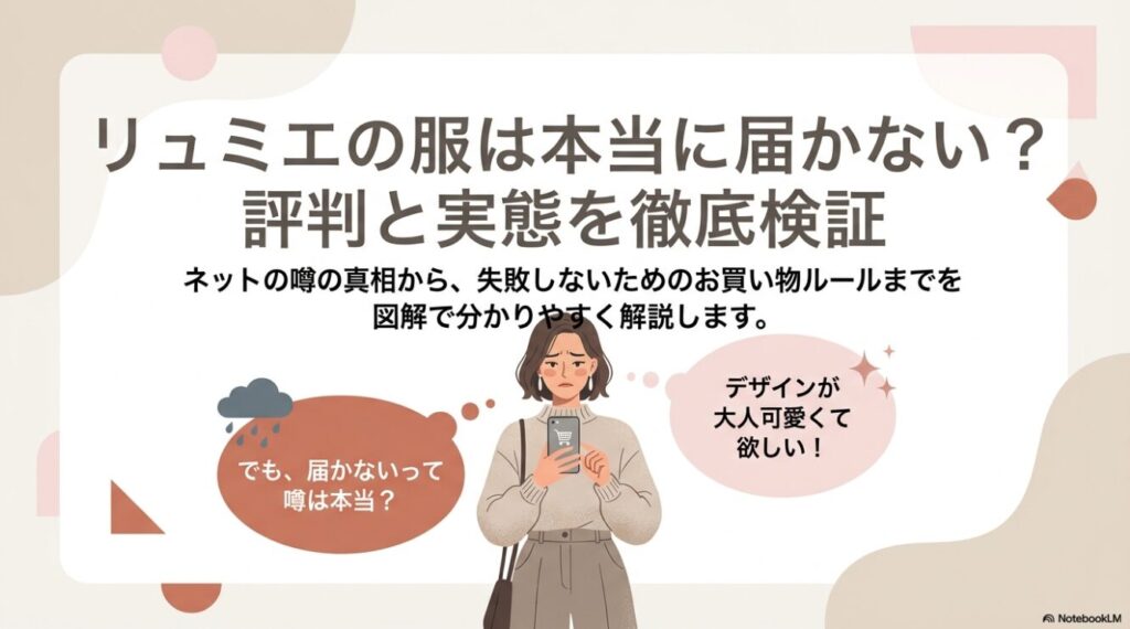 リュミエの服が届かない噂や評判を検証する徹底攻略ガイドの表紙
