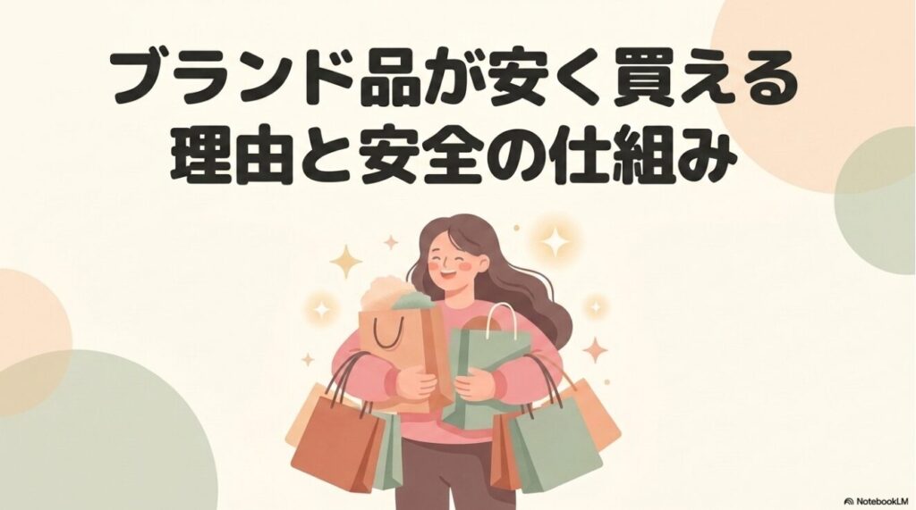 ブランド品を安く買える背景と安全性についての解説画像