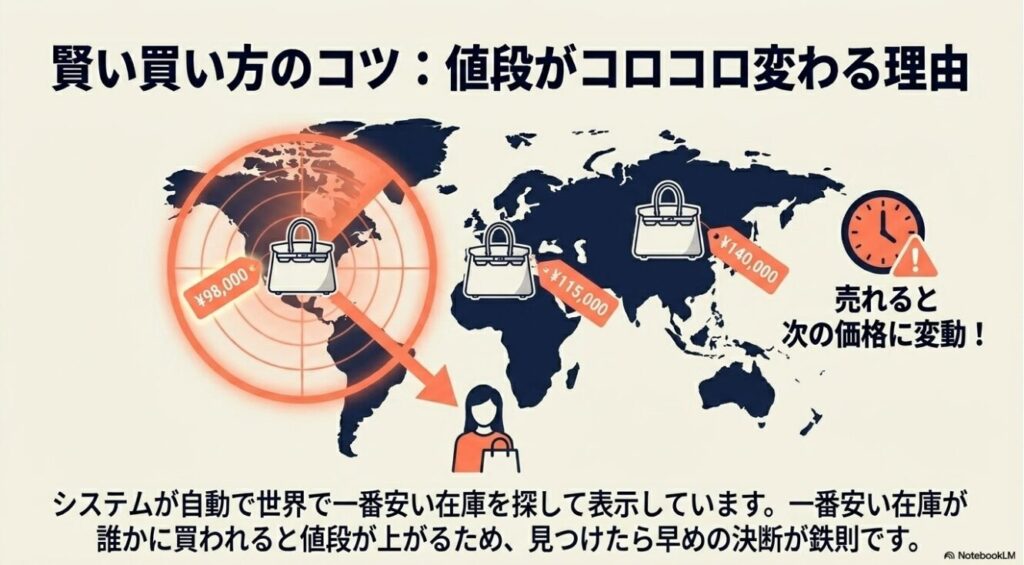 在庫が売れるごとに値段が変わる仕組みの解説
