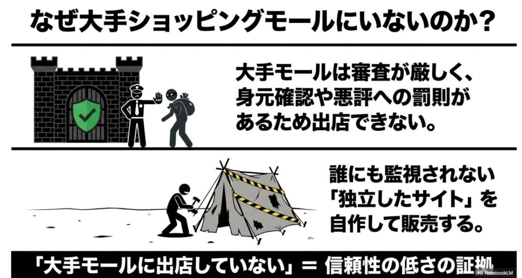 誰にも監視されない独立サイトを利用する悪質業者の背景