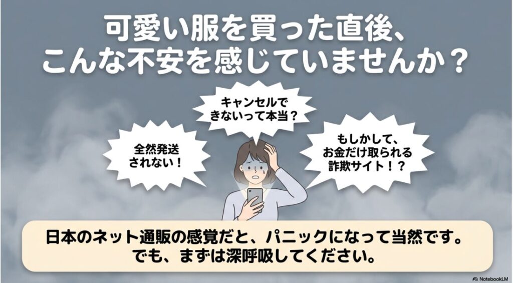 発送されないキャンセルできない等のネット通販に対する悩み