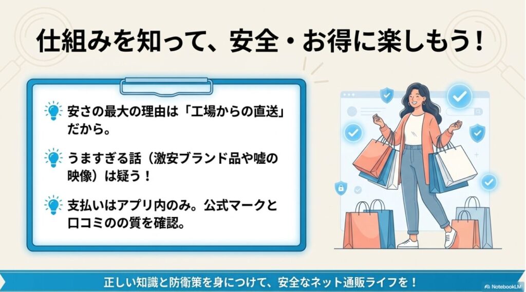 安さの理由や防衛策など正しい知識を身につけてネット通販を利用するための最終確認