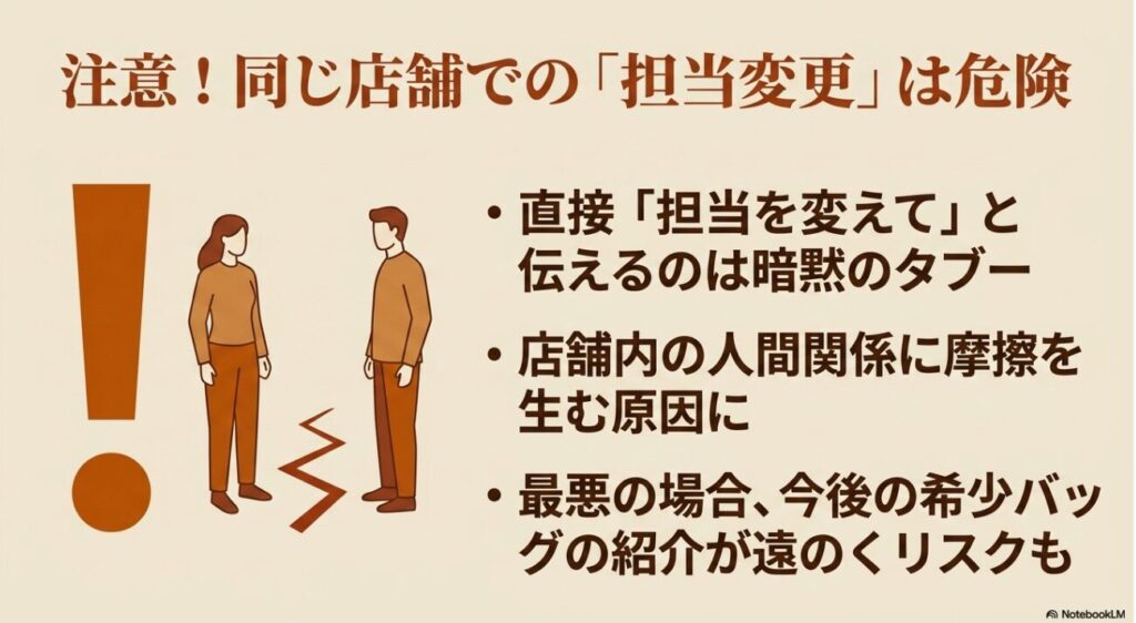 直接担当を変えてと伝えるタブーと関係悪化の注意喚起