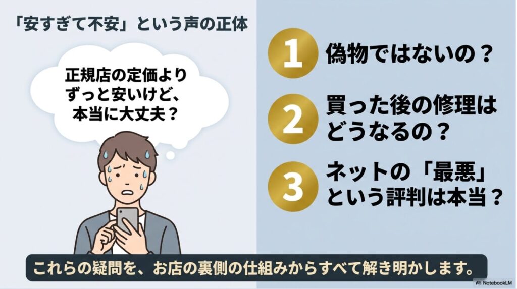 スマートフォンを見て焦る男性のイラスト