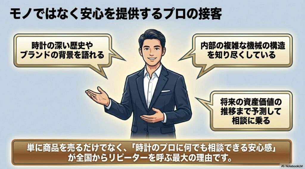 専門知識を持つ販売員のサポート内容