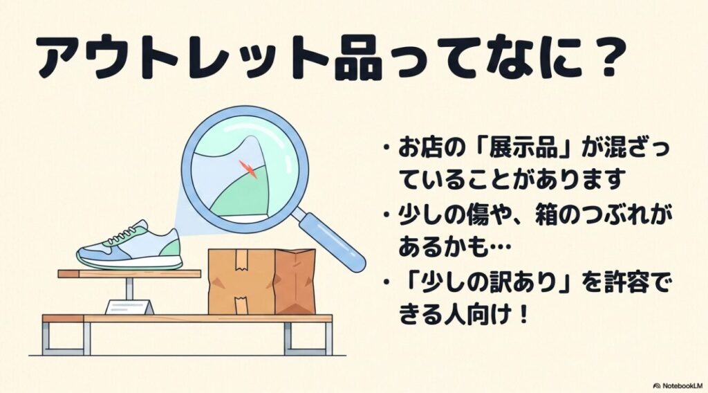 展示品などが混ざった少しの訳ありを許容できる人向けの商品