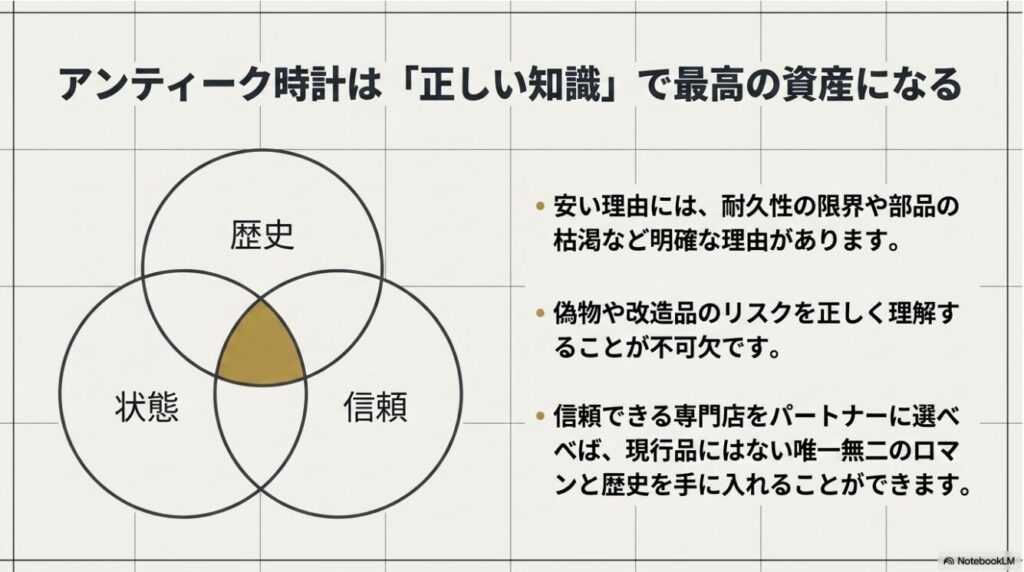 歴史と状態と信頼を理解してロマンを手に入れるための結論