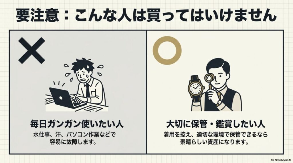 日常使いしたい人と大切に保管したい人の適性比較