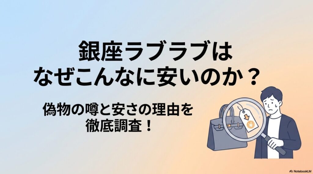 なぜハイブランドが安いのか仕組みを解明するメイン画像
