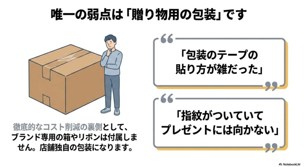 テープの貼り方や指紋の付着などラッピングにおける注意点