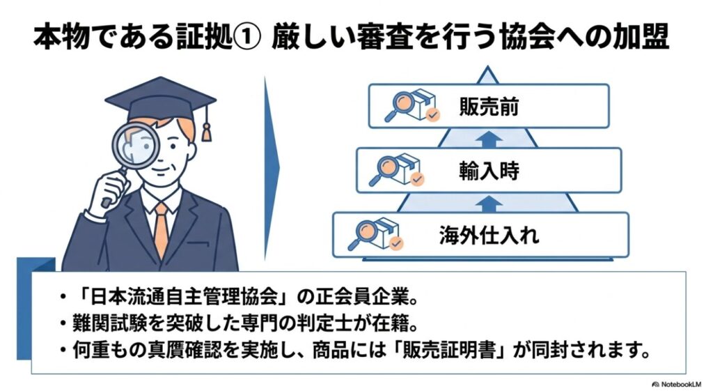 日本流通自主管理協会の基準を満たした徹底的な検品体制