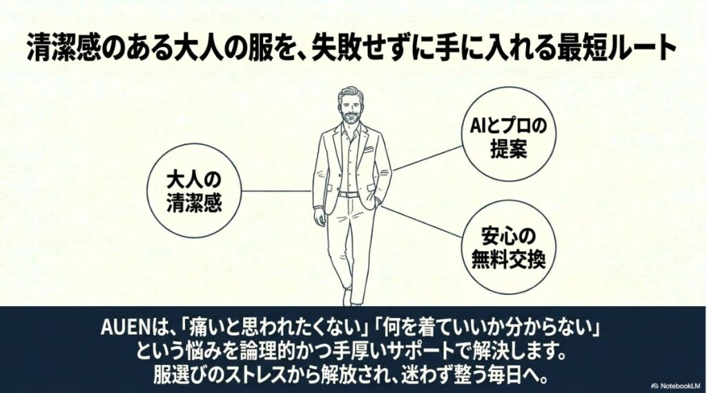 服選びのストレスから解放される安心のサポートと総合評価