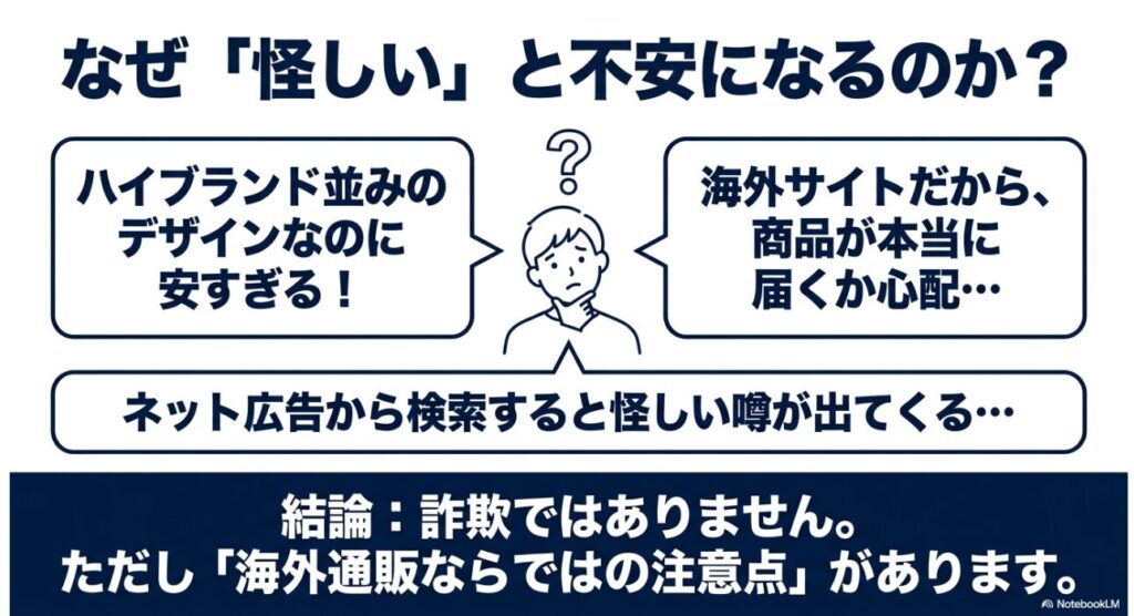 届かない不安や安すぎる価格に対する疑問の解説