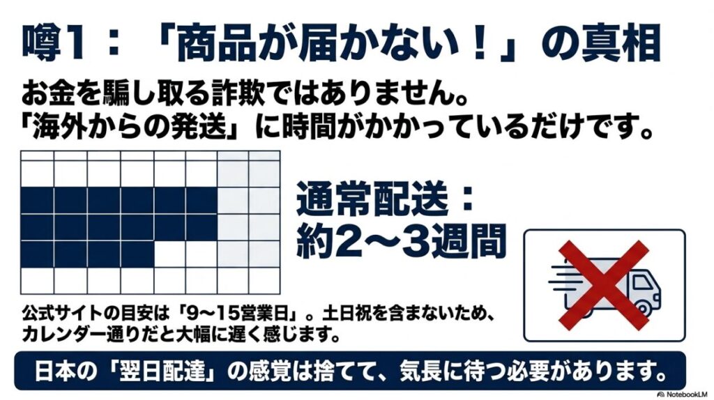 商品が届かないという誤解の原因となる越境ECの配送事情