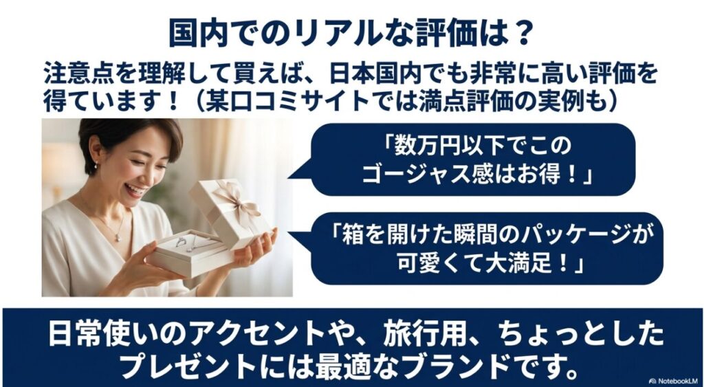 手頃な価格でプレゼントにも適しているという好意的な意見