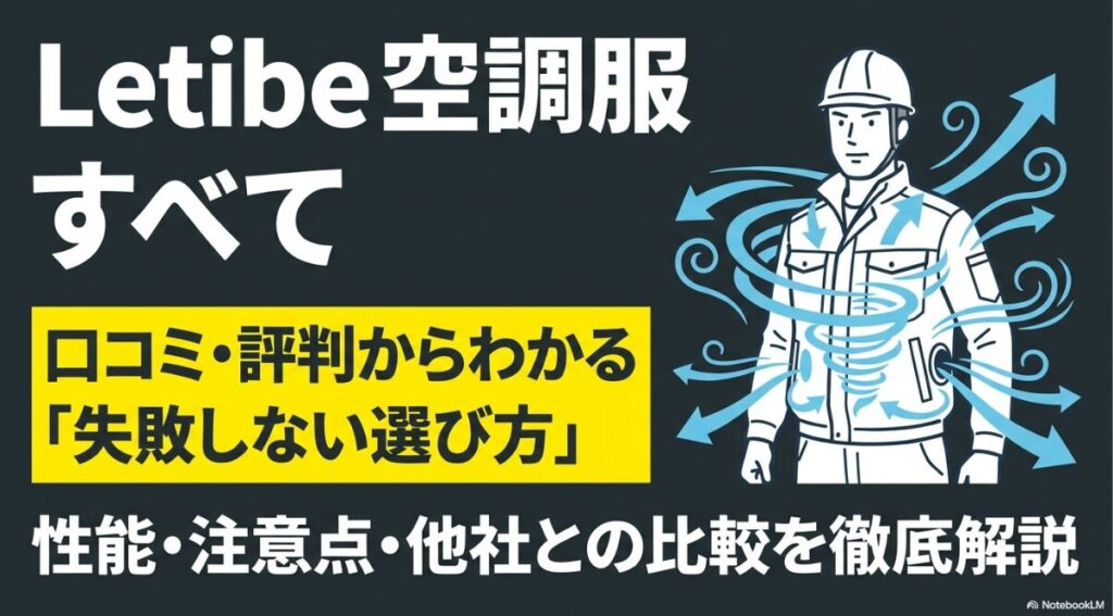 口コミや評判からわかるLetibe空調服の特徴と購入のポイント