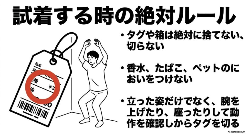 タグや箱を保管し汚れや匂いを防いだ上で動作確認をする際の注意点