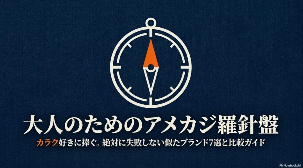 似たブランド7選を紹介する大人向けアメカジ羅針盤の表紙