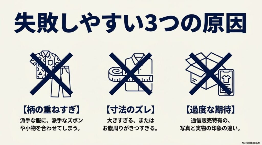 柄の重ねすぎや寸法のズレなど失敗しやすいポイントの解説