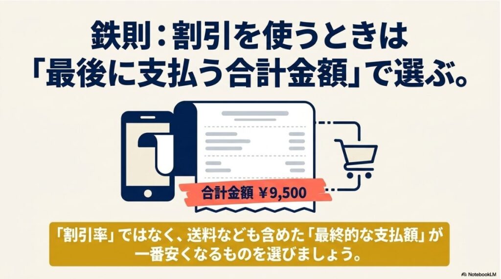 送料を含めた最終的な合計金額の確認