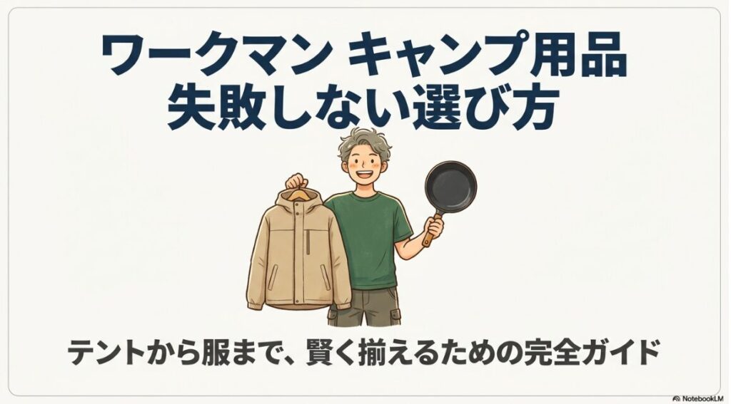 テントからアウトドア服までワークマンで賢くキャンプ道具を揃えるコツ