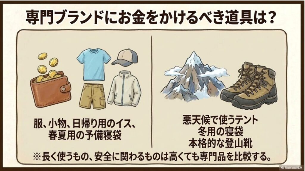 安全性が求められる環境下で高価な専門ギアを選ぶべき具体例