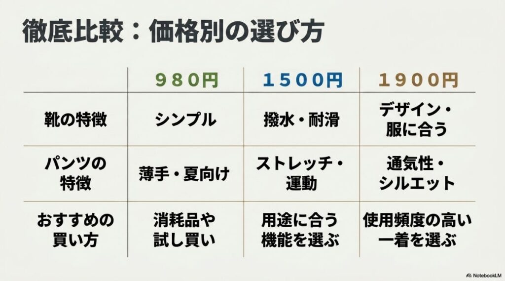 980円から1900円までの特徴とおすすめの買い方一覧
