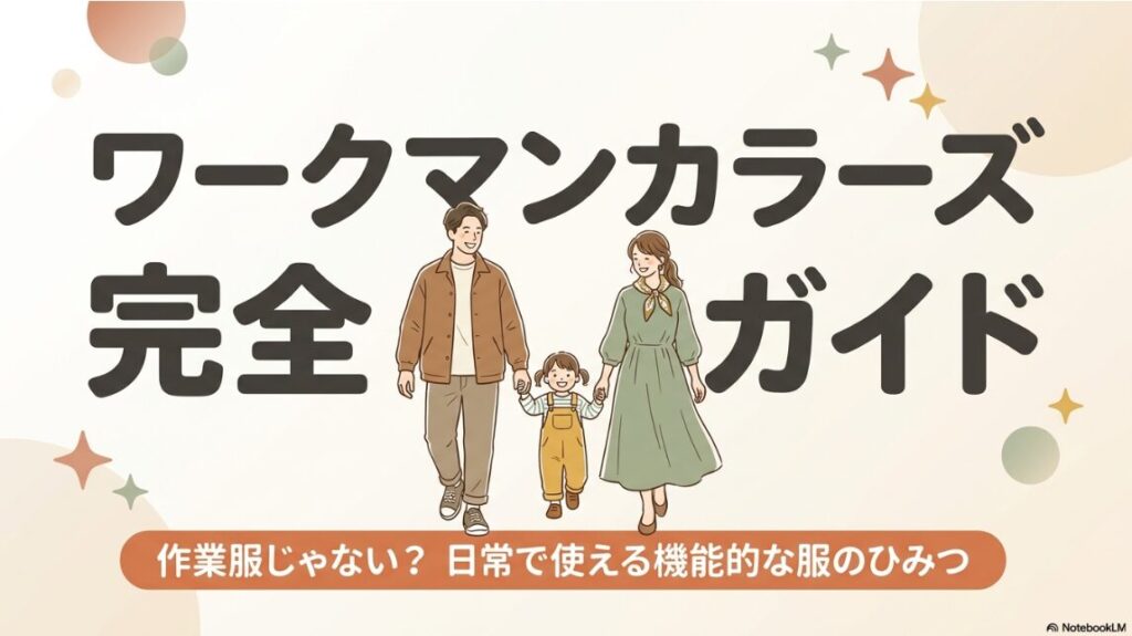作業服ではない日常使いできる機能的な服の秘密