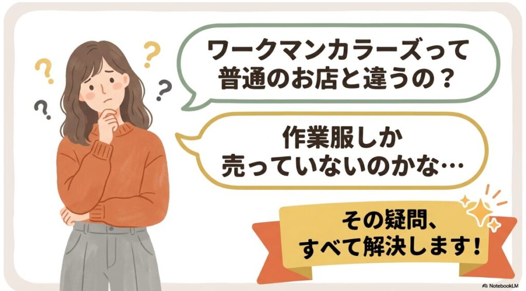普通の店舗との違いや作業服以外の取り扱いについての悩み
