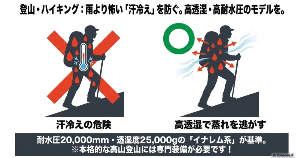 ハイキングでの不快感や体調不良を予防するスペック選び