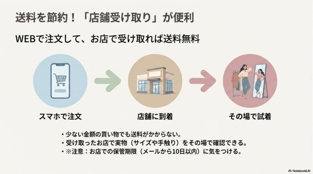 オンラインで注文して店頭で受け取る賢い活用法
