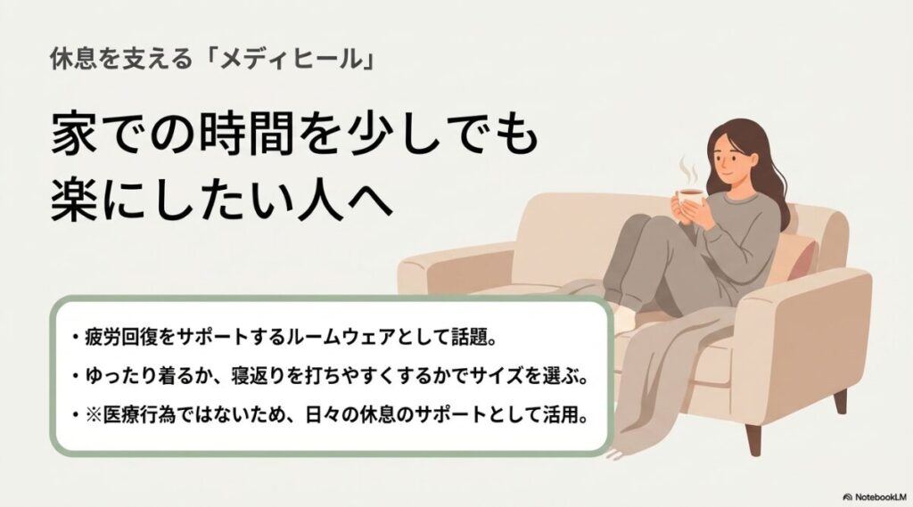 疲労回復を意識したルームウェアのサイズ選び