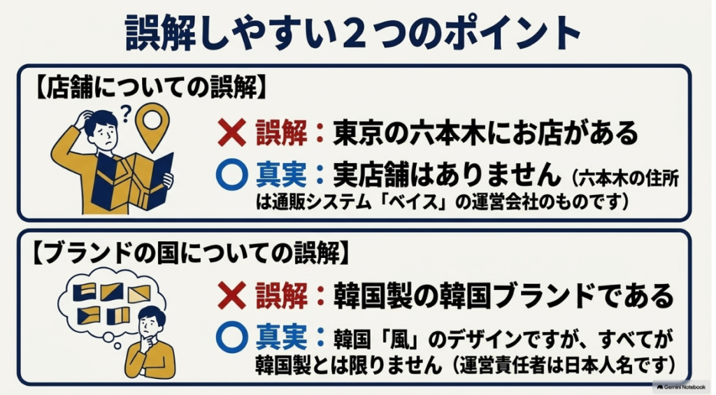 SOLEAは六本木に店舗がないことと韓国製とは限らない事実