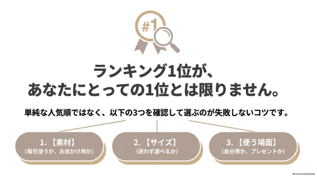 素材とサイズと使用シーンで選ぶLIBASEアクセサリー