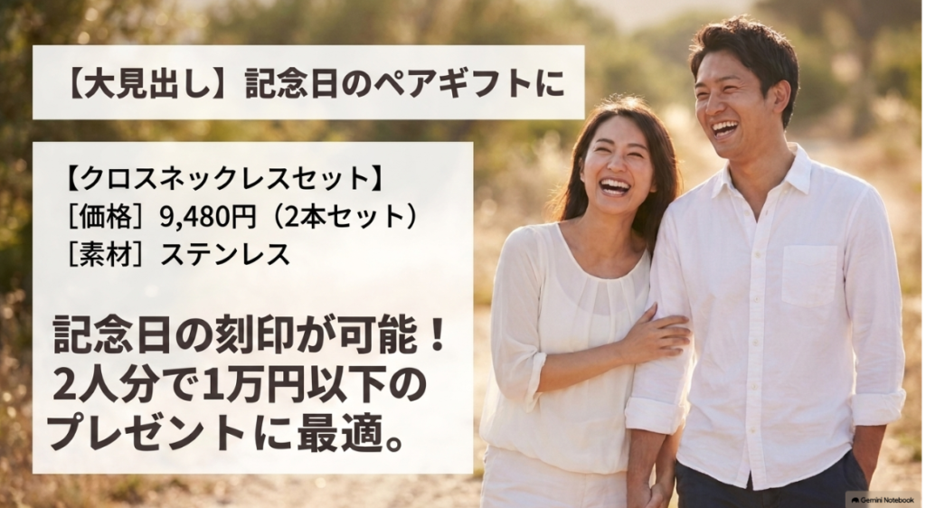 刻印対応のLIBASEペアネックレス