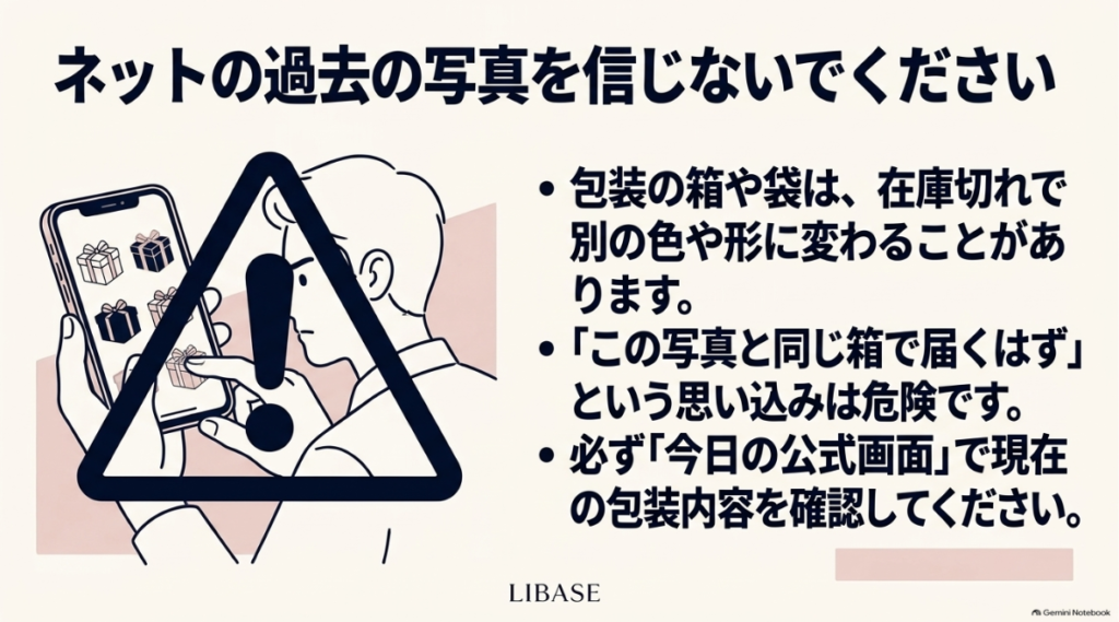 包装資材の在庫変更に備えて公式ページを確認するポイント