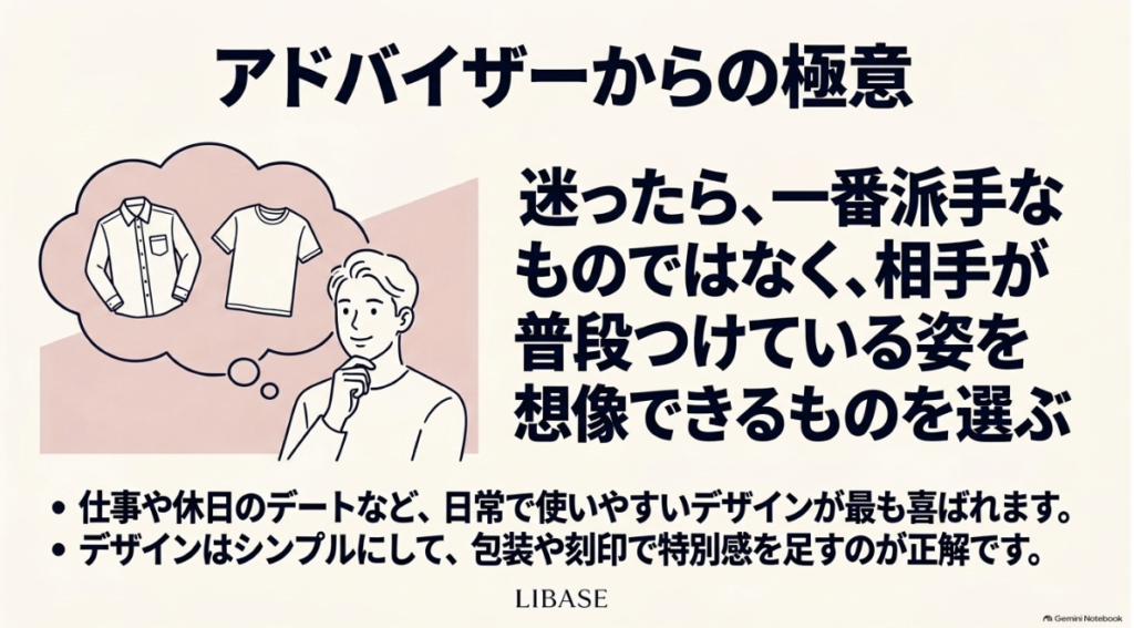 相手が日常で身につける姿を想像して選ぶ方法
