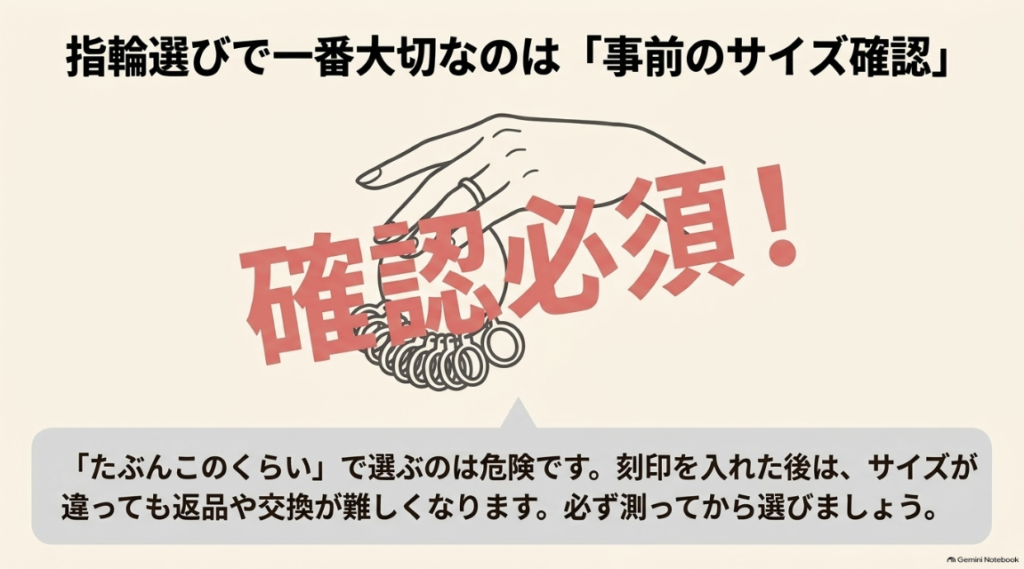 リングゲージで正しい指輪サイズを確認する重要性