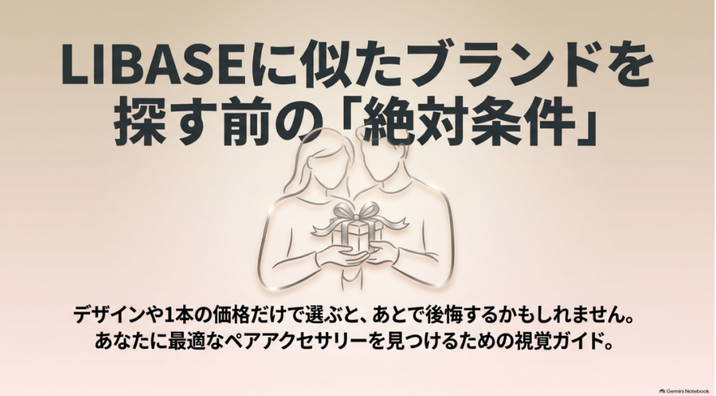 LIBASEに似てるブランド探しで確認したい条件