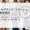アパレルブランド「トリッシュ」の徹底調査報告書の表紙スライド