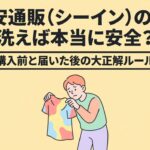 激安通販SHEINの服は洗えば本当に安全かを解説するアイキャッチ画像